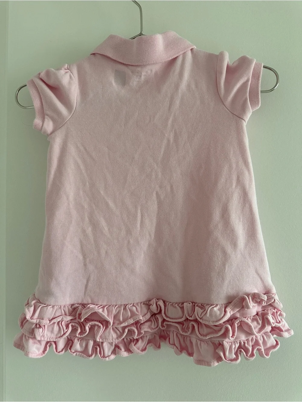 Ralph Lauren Light Pink Polo Baby Girl Dress with Bloomer